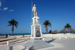 Monument över stadens grundare, Juan Miguel Castro, Progreso.