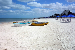 Stranden längs Malecón de Progreso, Progreso.