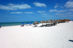 Stranden längs Malecón de Progreso, Progreso.