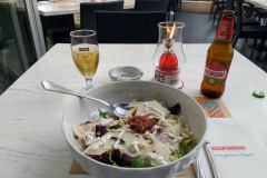 Glutenfri middag på fin restaurang i Rimini.