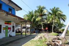 Reggae-symboler, vid havet i Livingston.