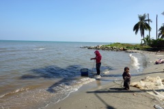 Fiskare i centrala Livingston.