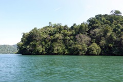 Den vackraste delen av Río Dulce, mellan Livingston och El Golfete.