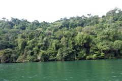 Den vackraste delen av Río Dulce, mellan Livingston och El Golfete.