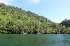 Den vackraste delen av Río Dulce, mellan Livingston och El Golfete.