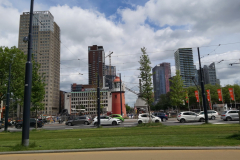 Gatuscen i centrala Rotterdam.