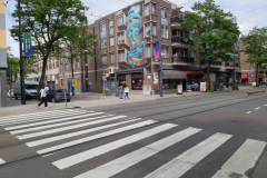 Gatuscen i centrala Rotterdam.