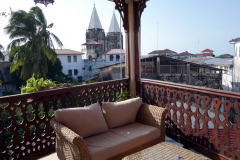 Takterrassen på Spice Palace Hotel, Stone Town (Zanzibar Town), Unguja.
