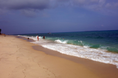 Den publika stranden i Stone Town (Zanzibar Town), Unguja.