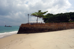 Nordligaste delen av den publika sandstranden i Stone Town (Zanzibar Town), Unguja.