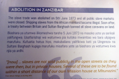 East Africa Slave Trade Exhibit, Stone Town (Zanzibar Town), Unguja.