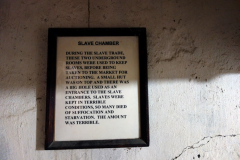 Slavkammaren som ligger i anslutning till East Africa Slave Trade Exhibit, Stone Town (Zanzibar Town), Unguja.