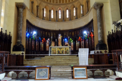 Anglican Cathedral byggd på platsen för slavmarknaden, Stone Town (Zanzibar Town), Unguja.