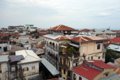 Utsikten från takterrassen på The Swahili House, Stone Town (Zanzibar Town), Unguja.