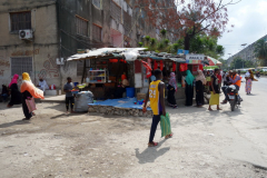 Gatuscen längs Karume Road, Ng'ambo, Zanzibar Town, Unguja.