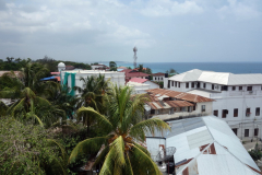 Utsikten från takterrassen på Dhow Palace Hotel, Stone Town, Unguja.