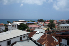 Utsikten från takterrassen på Dhow Palace Hotel, Stone Town, Unguja.