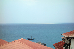 Utsikten från takterrassen på Dhow Palace Hotel, Stone Town, Unguja.