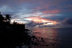 Solnedgång på Napo Beach Resort, Maripipi.