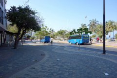 Gatuscen längs Carrera 1C, Santa Marta.