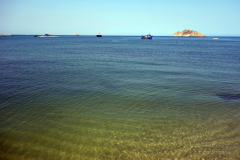 Stranden i centrala Santa Marta.