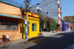 Arkitekturen längs Carrera 2, Santa Marta.
