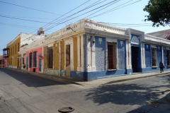Arkitekturen i korsningen Carrera 2-Calle 17, Santa Marta.