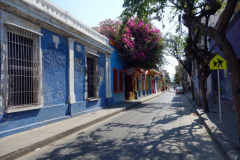 Arkitekturen längs Calle 17, Santa Marta.