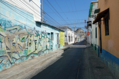 Gatuscen i centrala Santa Marta.