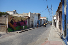 Gatuscen i centrala Santa Marta.