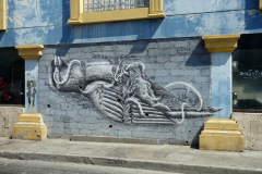 Gatuscen i centrala Santa Marta.