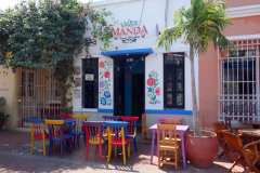 Gatuscen i centrala Santa Marta.