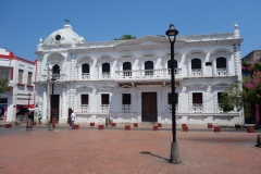 Arkitekturen vid Plaza de La Catedral, Santa Marta.