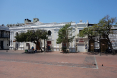 Arkitekturen vid Plaza de La Catedral, Santa Marta.