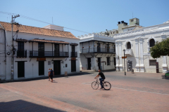 Arkitekturen vid Plaza de La Catedral, Santa Marta.