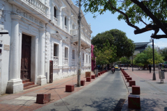 Arkitekturen vid Plaza de La Catedral, Santa Marta.