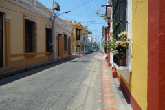 Gatuscen i centrala Santa Marta.