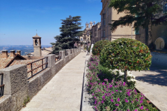En del av promenaden i letandet efter mitt hotell, San Marino.