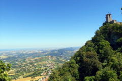 Fort Guaita, det äldsta av huvudstadens tre torn, San Marino.