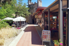 Leden mellan fort Guaita och fort Cesta, San Marino.