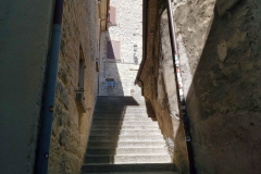 Brant trappa i centrala San Marino.