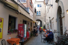 Gatuscen i centrala San Marino.