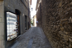 Gatuscen i centrala San Marino.