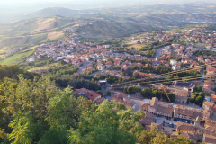 Utsikten från Piazzale Girolamo Genga, San Marino.