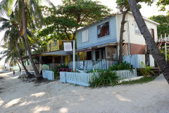Strandhus i San Pedro, Ambergris Caye.