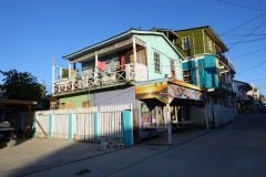 Gatuscen i San Pedro, Ambergris Caye.