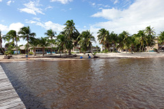 Bild från bryggan inne på Sapphire Beach Resort, Ambergris Caye.