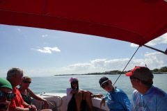 Några av mina medresenärer på snorkelturen.