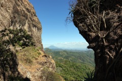 Utsikten från Puerta del Diablo, Panchimalco, San Salvador.