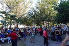 Den berömda damen dansar, Plaza Libertad, Centro Histórico, San Salvador.